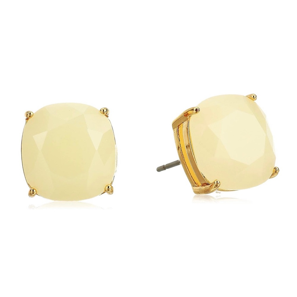 Kate Spade New York Square Stud Earrings - cream